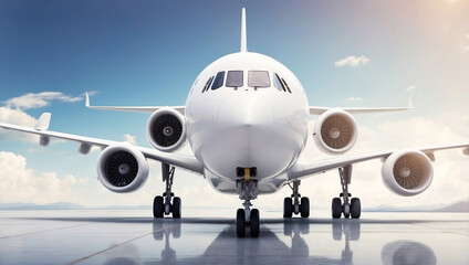 Obraz premium White Passenger Plane