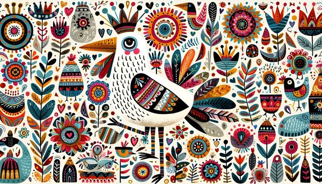 "P&aacute;jaros de Corazones y Colores"