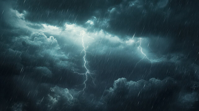 strom rain and thunder