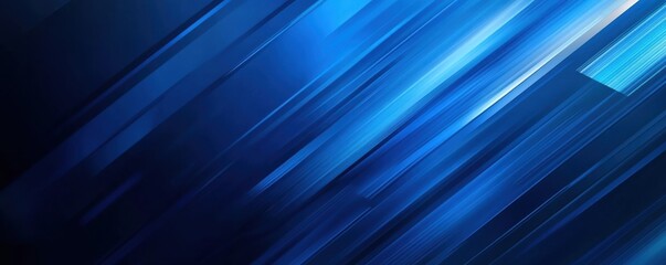Blue gradient background with dynamic diagonal lines creating a sense of motion and energy on a modern abstract design