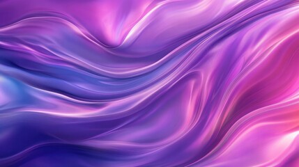 Obraz premium Dynamic Art: Sweet Flow in Purple Space with Wavy Modern Graphic Design