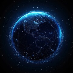 Obraz premium Global Network and Connectivity