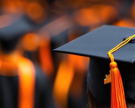 Cultural or traditional aspects of a graduation event, including specific customs or rituals observed during the ceremony