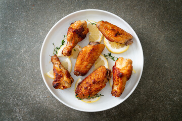 fried lemon pepper chicken wings
