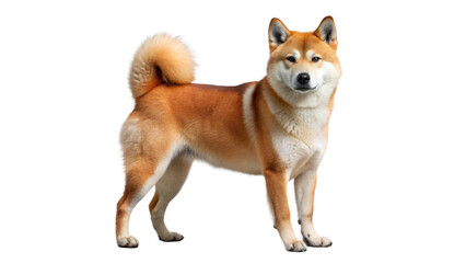 Shiba Inu on transparent background.