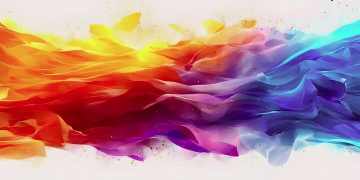 Colorful brush paint stroke abstract background.