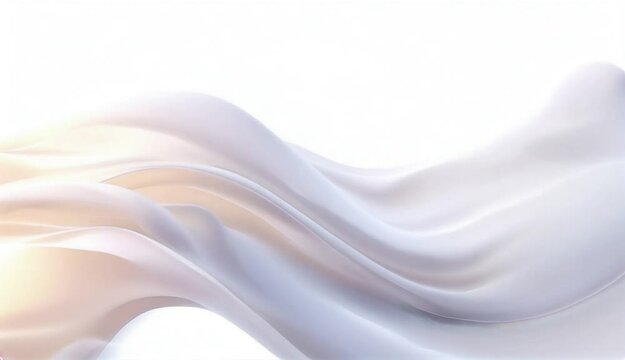 3D flat Animations loop 4K Gray tone and white color and background abstract art with waves cloth