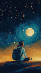 Obraz premium Nachthimmel