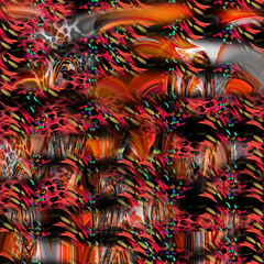 colorful leopard pattern