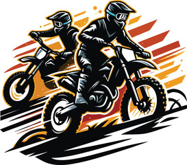 motocross rider on a motorcycle