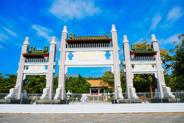 Kaohsiung, Taiwan, Republic of China, 01 25 2024:  Kaohsiung Martyrs' Shrine： Destination known for a shrine dedicated to revolutionary martyrs, with scenic city views. © Feng
