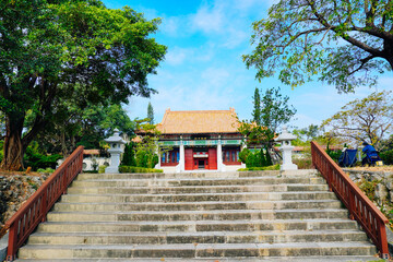 Kaohsiung, Taiwan, Republic of China, 01 25 2024:  Kaohsiung Martyrs' Shrine： Destination known for a shrine dedicated to revolutionary martyrs, with scenic city views. © Feng