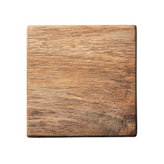 Naklejka premium A simple wooden square with a textured surface, featuring natural wood grain on a black background.