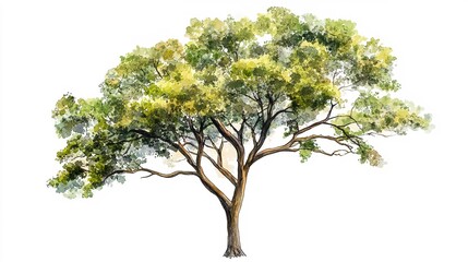 Obraz premium Tree in white background