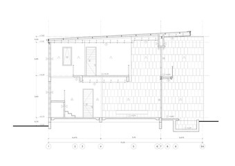 Floor plan designed building on the drawing.
