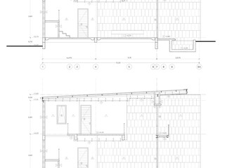 Floor plan designed building on the drawing.