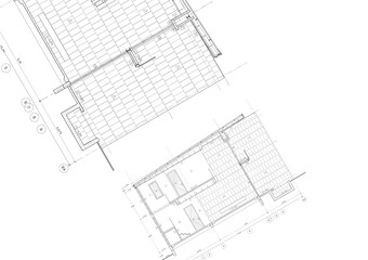 Floor plan designed building on the drawing.