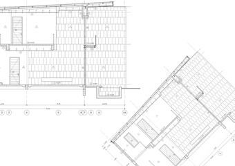Floor plan designed building on the drawing.