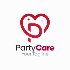 Party Care Logo Design Template. Good for Business, Agency, Community and Organization
