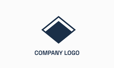 Flat triangle business logo design
