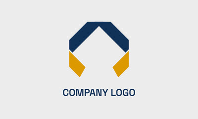 Color ribbon business logo design