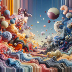 world with bubbles