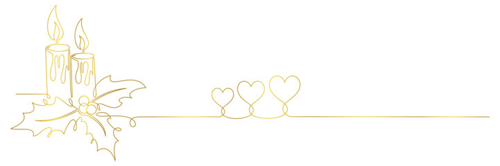 merry christmas decoration line art