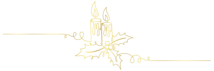 merry christmas decoration line art