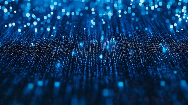 Blue binary code abstract background. technology background. Ultra realistic....