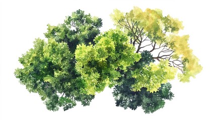 Obraz premium Tree in white background