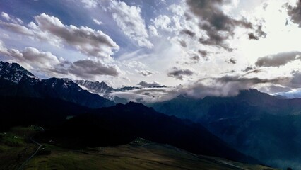 panorama of the mountains