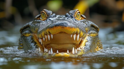 Obraz premium a crocodile's jaws