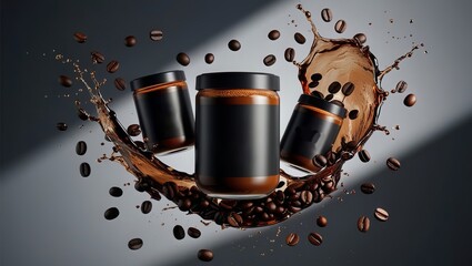 Aesthetic coffee mockup products for promotion