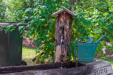 Fototapeta premium Wooden fountain