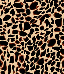 leopard pattern seamless fashionable design for print clothes, paper, fabric. leopard spots