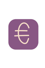 Obraz premium Currency symbol sign money bank shape illustration line drawing painting