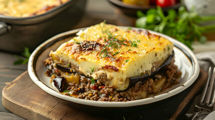 Greek Moussaka A Delicious & Creamy Baked Dish