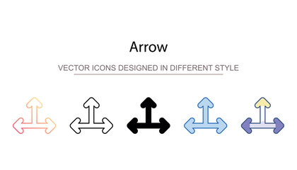 Arrows icon design with white background stock illustration