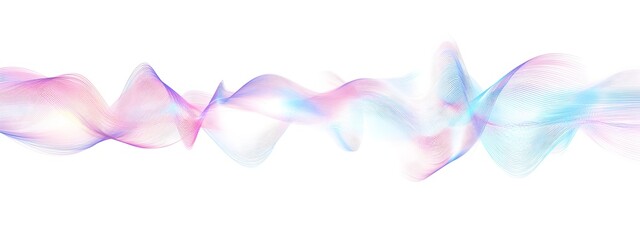 Fototapeta premium Oscillating Chromatic Waves Mesmerizing Digital of Dynamic Light Frequency Patterns