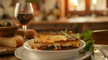 Delicious Moussaka with Rosemary and Parsley
