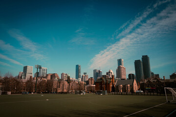 Obraz premium トロントの冬の街並み