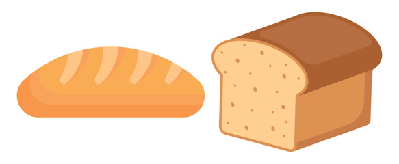 A freshly baked Bread Loaf and a delightful Artisan Baguette for those who enjoy quality