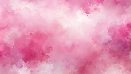 Fototapeta premium Soft pink watercolor background with dreamy, abstract texture, perfect for various design projects. This gentle blend of hues creates calming and artistic atmosphere