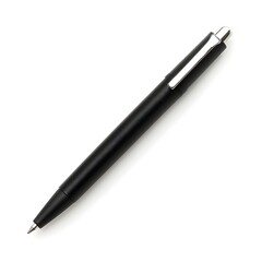 Sleek and Sophisticated Retractable Ballpoint Pen with Brushed Metal Casing   A Minimalist Office Accessory that Combines Style and Functionality