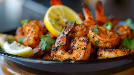 Grilled Shrimp with Lemon and Cilantro A Delicious Seafood Dish