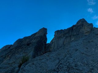 mountains on the background of the sky