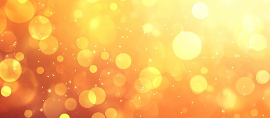 A vibrant, glowing background with soft bokeh effects in warm golden tones.