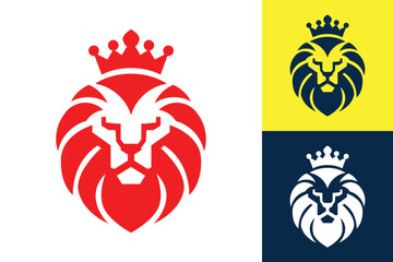 Simple Minimalistic Heraldic Crest Flat Icons Template