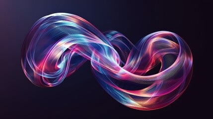 A vibrant abstract swirl of light and color, creating a dynamic and energetic composition.