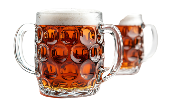 a couple of glasses of beer.